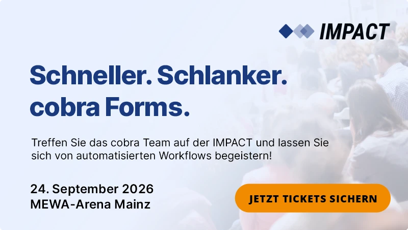 cobra Forms live IMPACT September 2026 Mainz Tickets